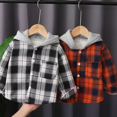 KINSNEY Winter Brushed Jungen Check...