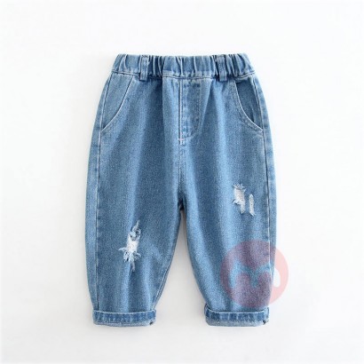Haohao Unisex gerissene lose Jeans ...