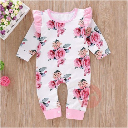 Huanhuan Langärmeliger Baby Jumpsui...