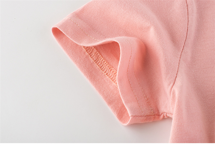 27kids Rosa Mädchen bedrucktes Baby T-Shirt