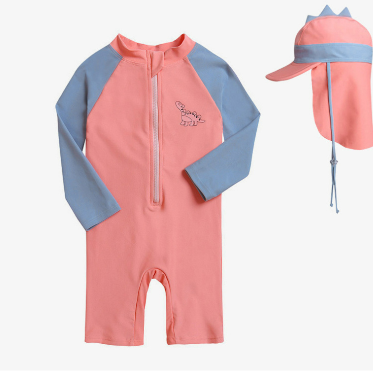 GBlinker Das Baby ist niedlich und bequem in einer Dinosaurier Bademode