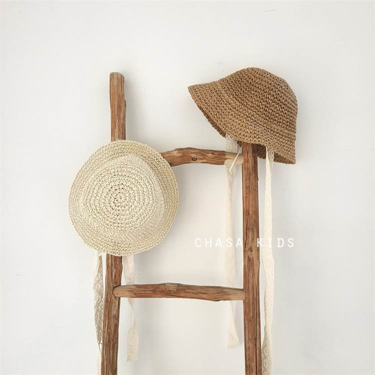 Zhenggang Spring and summer baby girls straw hat