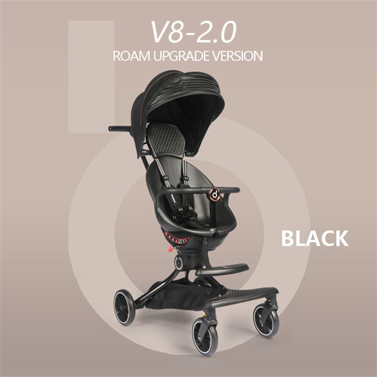 Baobaohao V8 High -Landscape Eggshell -fälschter Babywagen