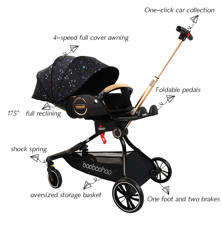 Baobaohao V9 High -Landscape Baby Cart Eine Babywarte