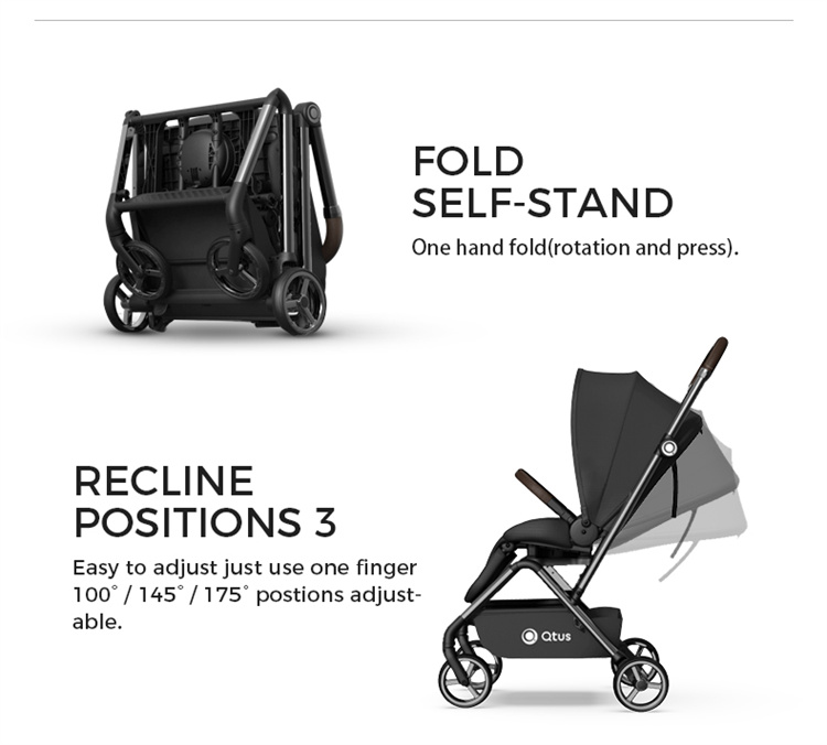 Qtus Falten eines Babywagens