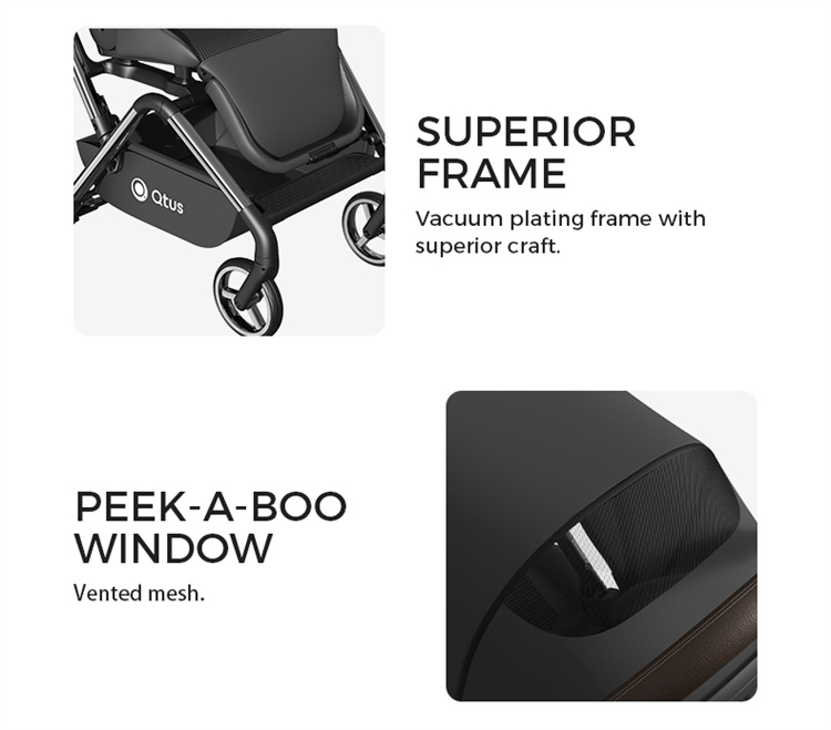 Qtus Falten eines Babywagens