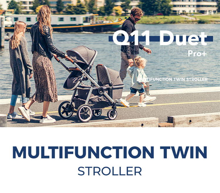 Qtus Q11 Doppelbettiger Kinderwagen