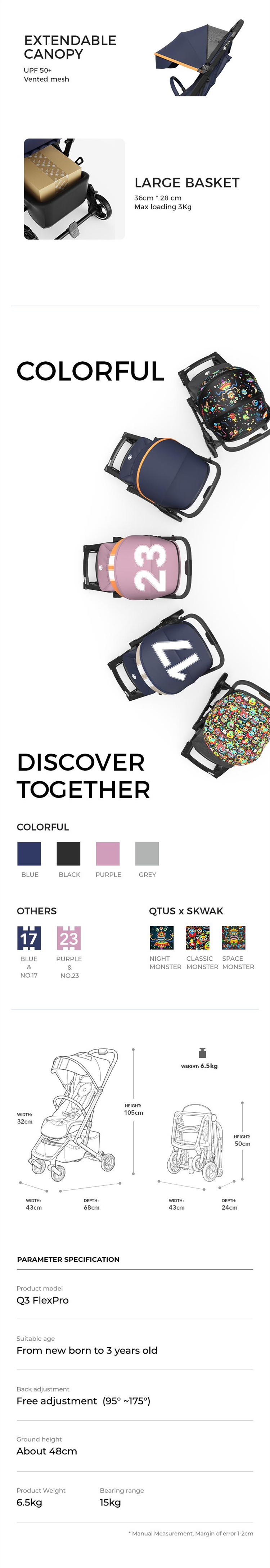 Qtus Q3 Ultra -Light -Säugling p.