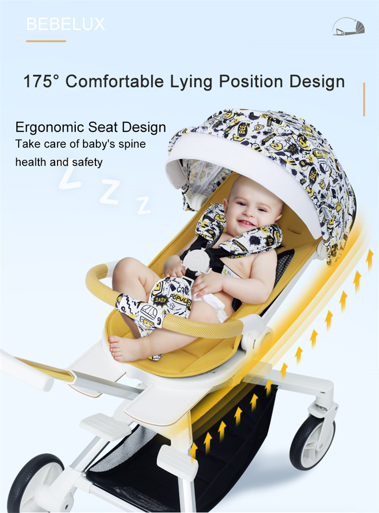 BEBELUX Ein klicker faltbarer tragbarer Babywagen