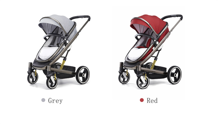 BEBELUX Drei -in -Einen faltbare Babywagen