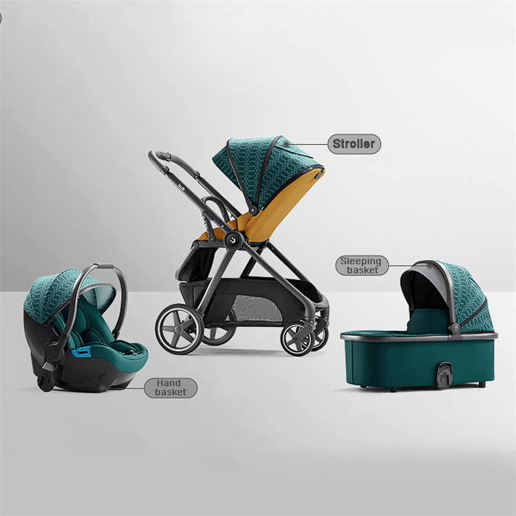 KUB Hoch -Landschaft kann gefaltet und in einem Babywagen sitzen