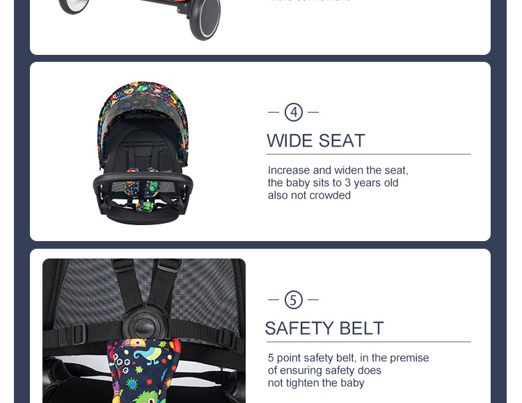 U'BEST 360 Grad hohe Landschaften um einen Babywagen zu wählen