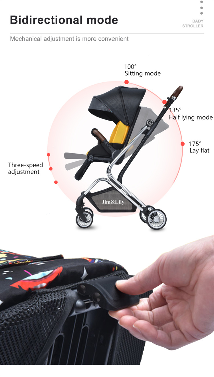 U'BEST High -Landschaft tragbarer Babywagen Eine Babywarte