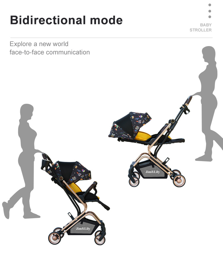 U'BEST High -Landschaft tragbarer Babywagen Eine Babywarte