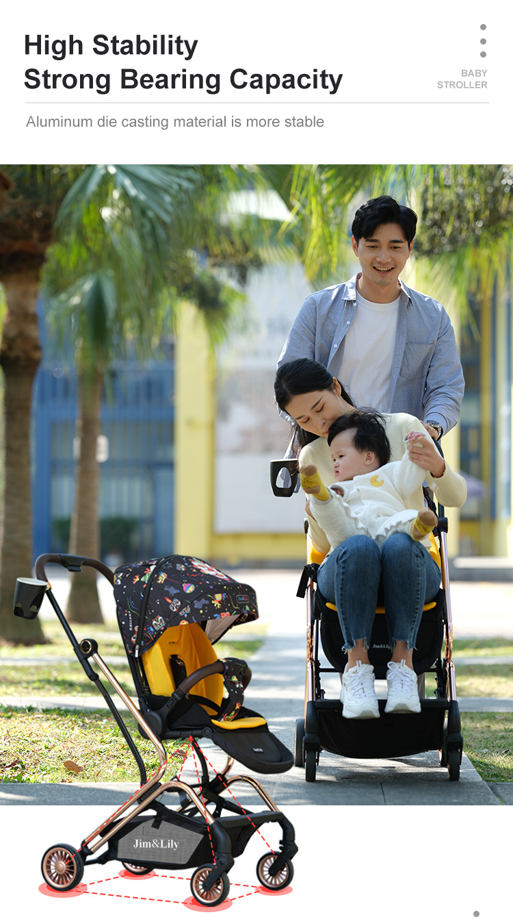U'BEST High -Landschaft tragbarer Babywagen Eine Babywarte