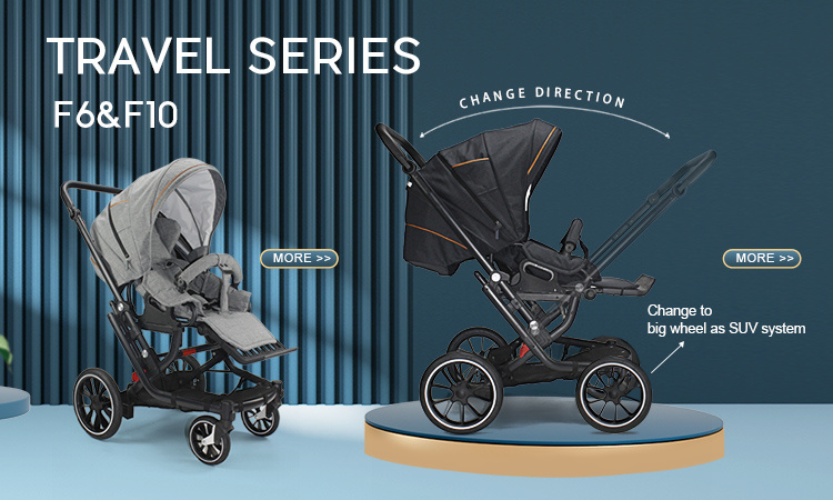 Gisili Zwei -Way Three -in -ein -faltbarer Kinderwagen