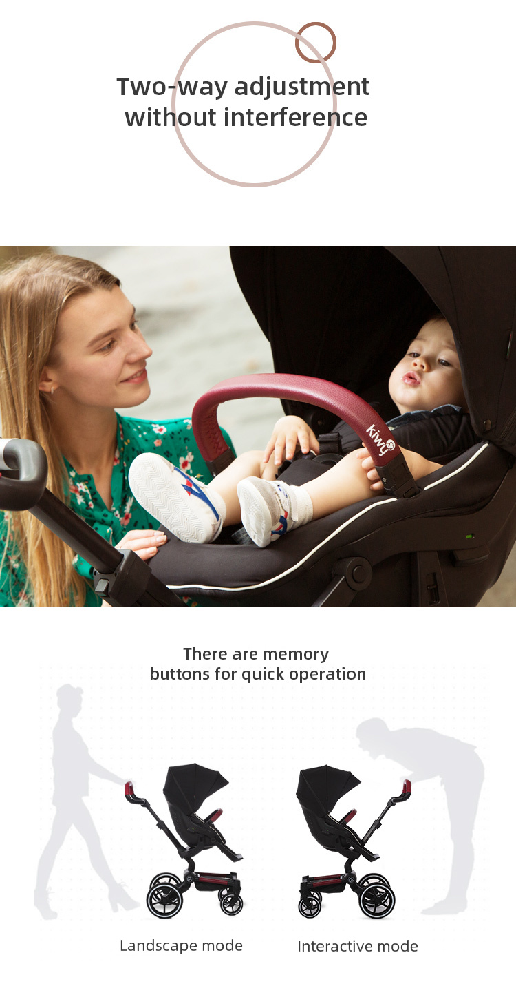 Kiwy Deluxe Folding Multifunktioneller Kinderwagen