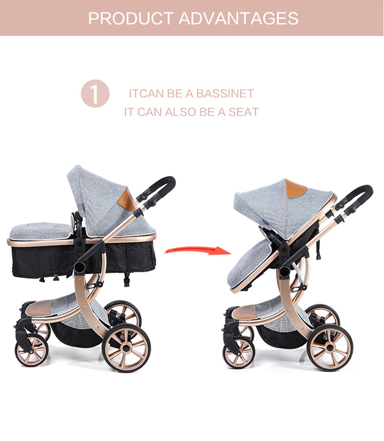 Coolov Deluxe Folding Multifunktioneller Kinderwagen