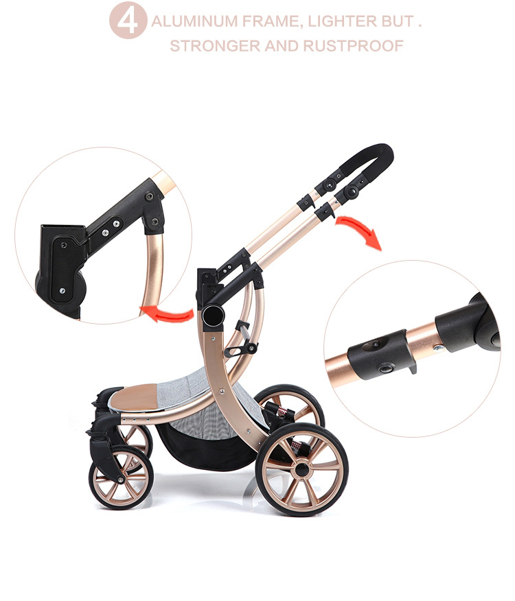 Coolov Deluxe Folding Multifunktioneller Kinderwagen