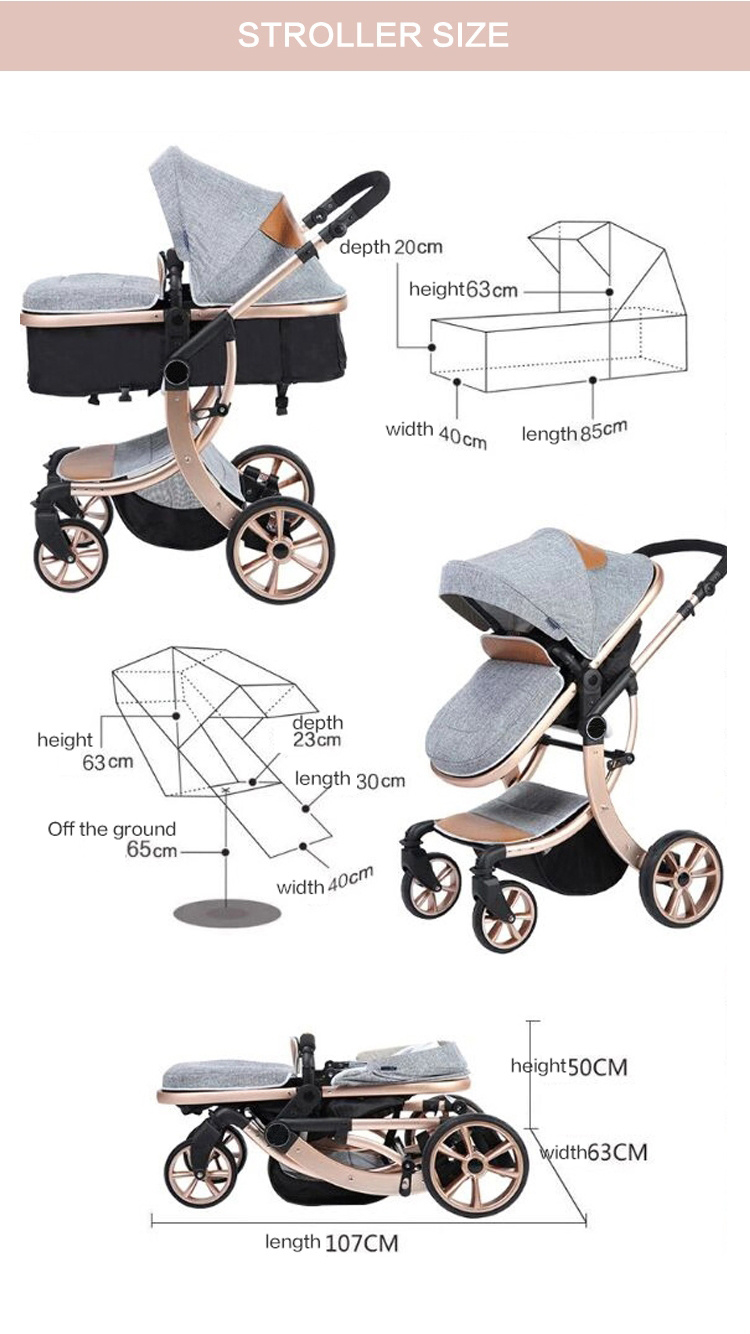 Coolov Deluxe Folding Multifunktioneller Kinderwagen