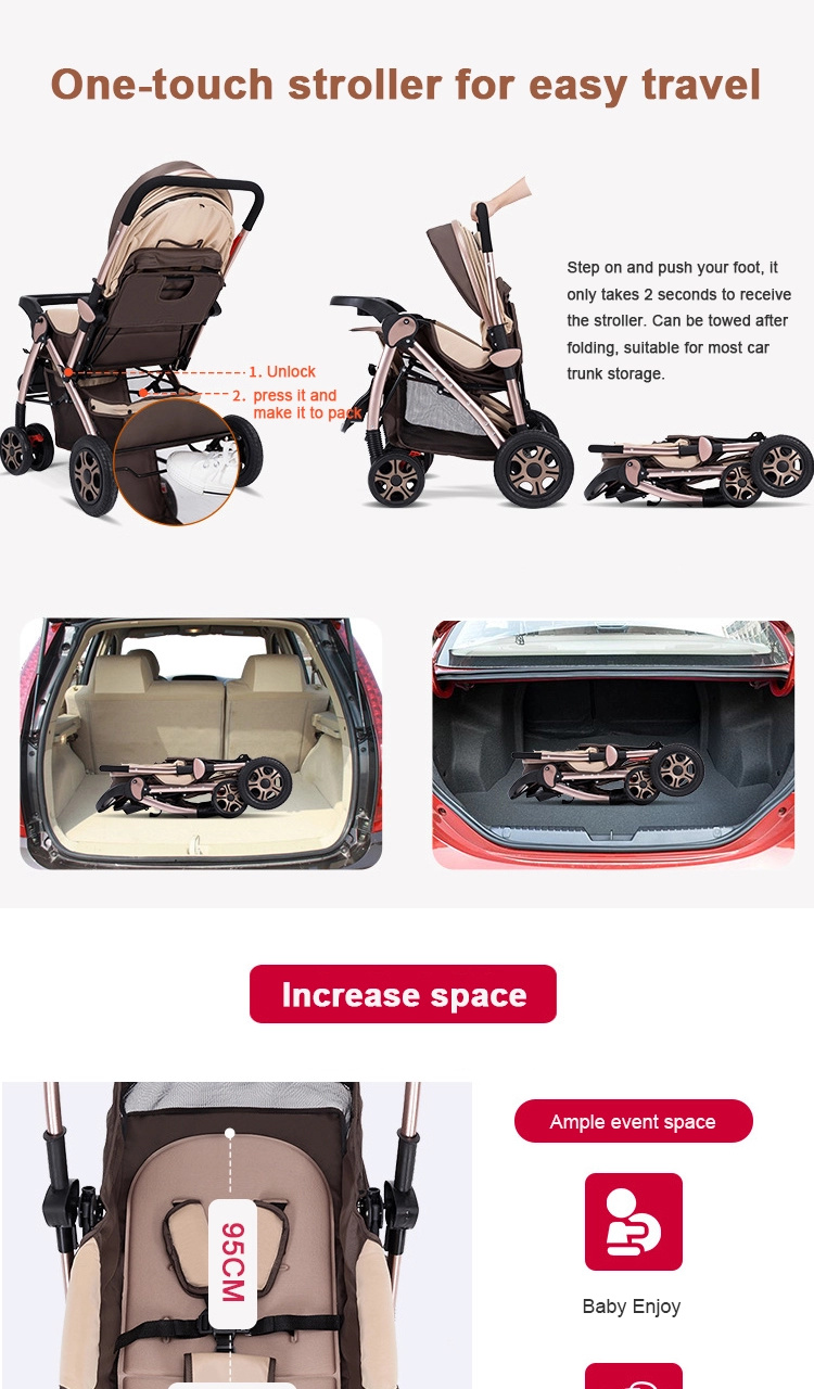 OEM Erdbeben tragbares faltbares Babywagen