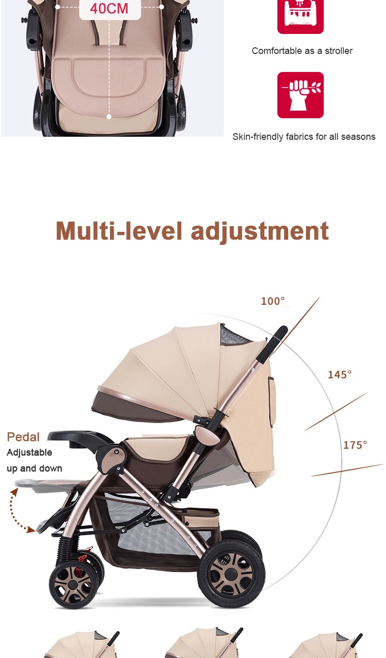OEM Erdbeben tragbares faltbares Babywagen