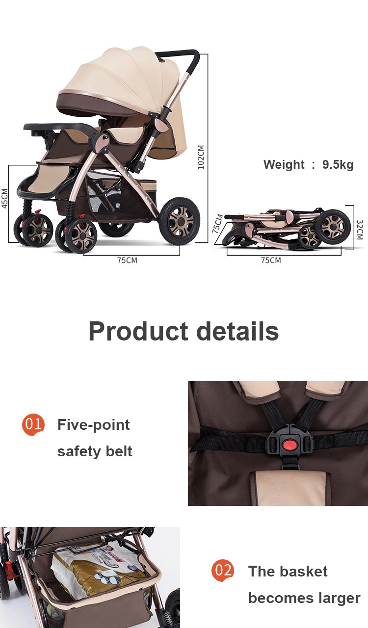 OEM Erdbeben tragbares faltbares Babywagen