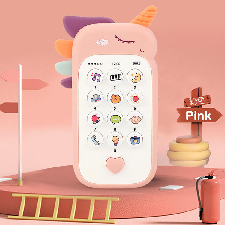 Baby Cartoon Rettich Simulation Handy Spielzeug Kindermusik frühe Bildung Lernspiel zeug
