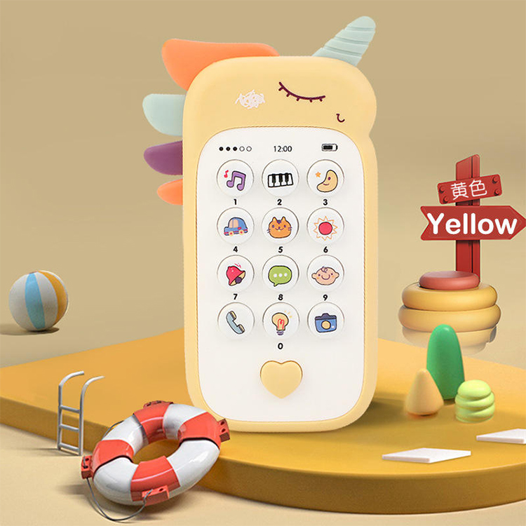 Baby Cartoon Rettich Simulation Handy Spielzeug Kindermusik frühe Bildung Lernspiel zeug