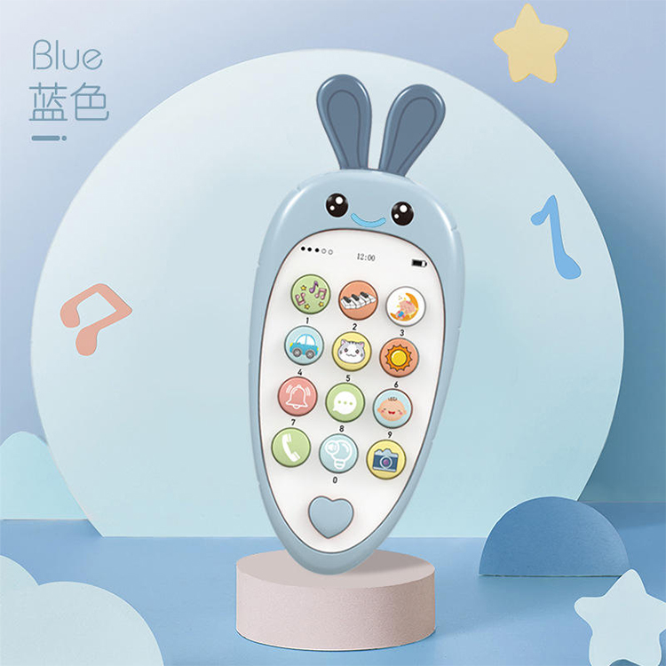 Baby Cartoon Rettich Simulation Handy Spielzeug Kindermusik frühe Bildung Lernspiel zeug