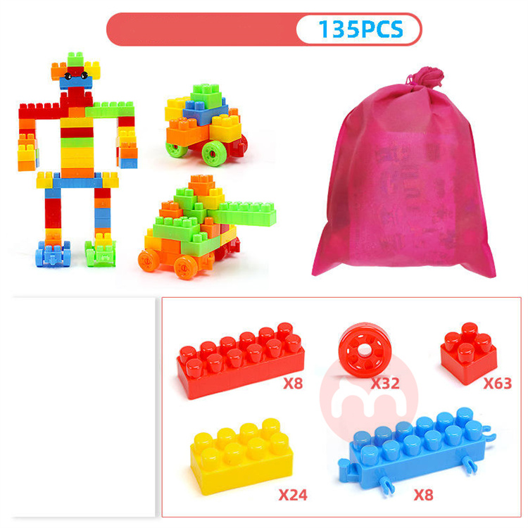 Elarve Kinder DIY große Partikel Kunststoff Bausteine Spielzeug montiert und eingefügt frühe Bildung Puzzle Kindergarten Geschenk