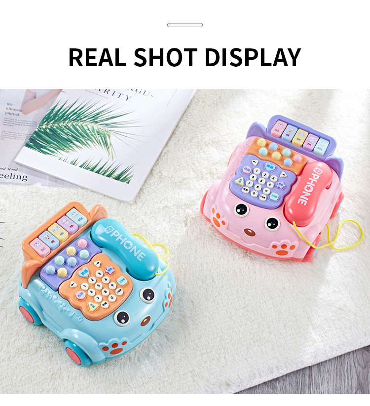 Simulation Baby Telefons pielzeug Kinder Intelligentes musikalisches Telefon Auto Cartoon Early Education Toys