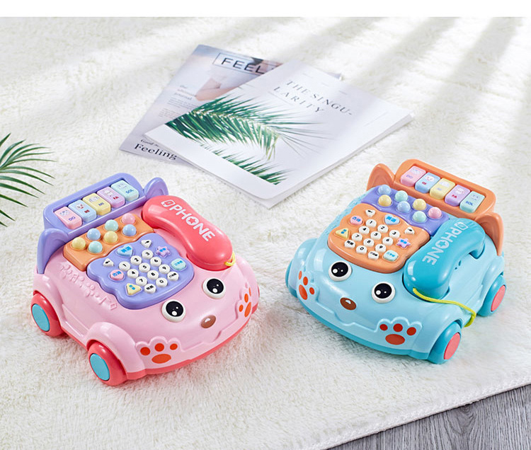 Simulation Baby Telefons pielzeug Kinder Intelligentes musikalisches Telefon Auto Cartoon Early Education Toys