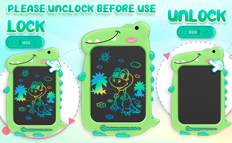 CHEERFUN Geburtstags geschenkset für Kinder Lernspiel zeug Doodle Painting Zeichenbrett Kinder 10 Zoll LCD-Schreibtafel
