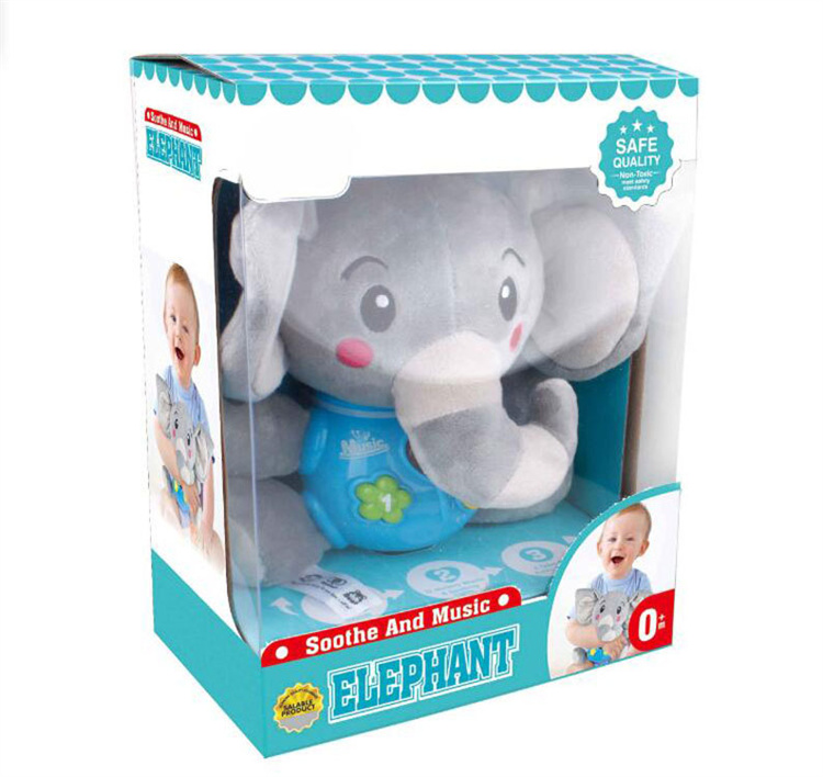 Unisex Baby Komfort Nachtlicht Schnuller Tier puppe Affe Bär Elefant Weiche Plüsch Kuscheltier Tiere Mit Leichter Musik