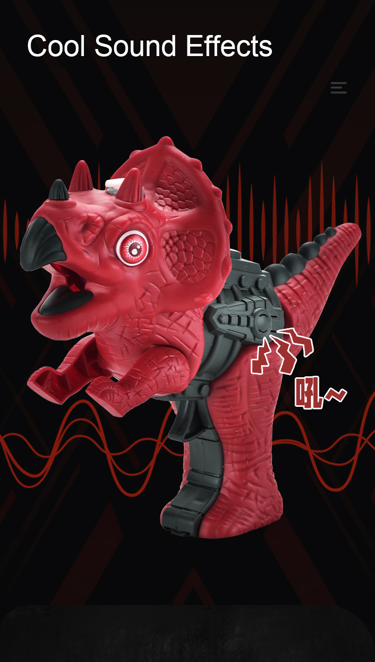 Kunststoff Electric Sound Licht Spray Rauch Dinosaurier Boy Pistole Spielzeug Kinder Dinosaurier Spray Wasser pistole mit Licht und Musik Mini Wasser pistole