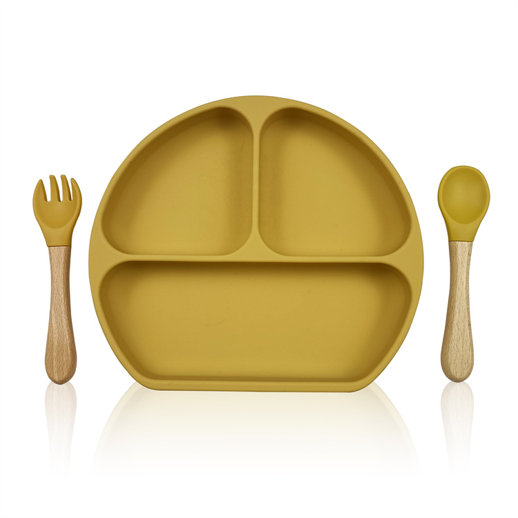 Baby Fütterung Geteilte Platte Lebensmittel qualität Plato Factory OEM ODM Preis Kunden spezifisches Logo und Marke Dining Kit