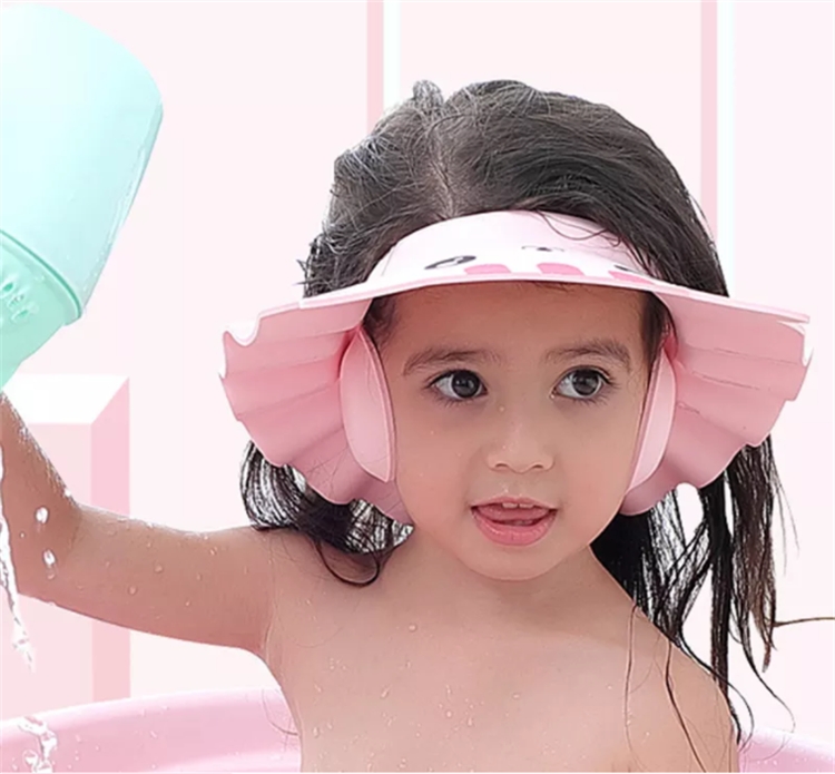 [2 Pakete]Verstellbarer Haar wasch hut Schutz Auge Neugeborenes Ohr Sicher Kinder Kinder Shampoo Schild Bad Kopf bedeckung