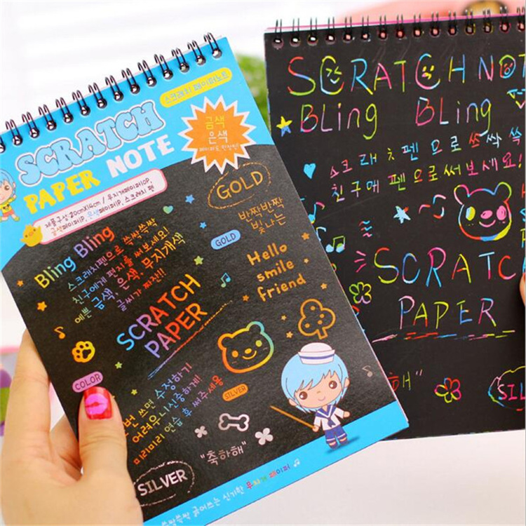 [3 Pakete]Preis Scratch Paper Note Kinder Mal bücher Magic Scratch Book Kinder Regenbogen Farbe Scratch Note Boo