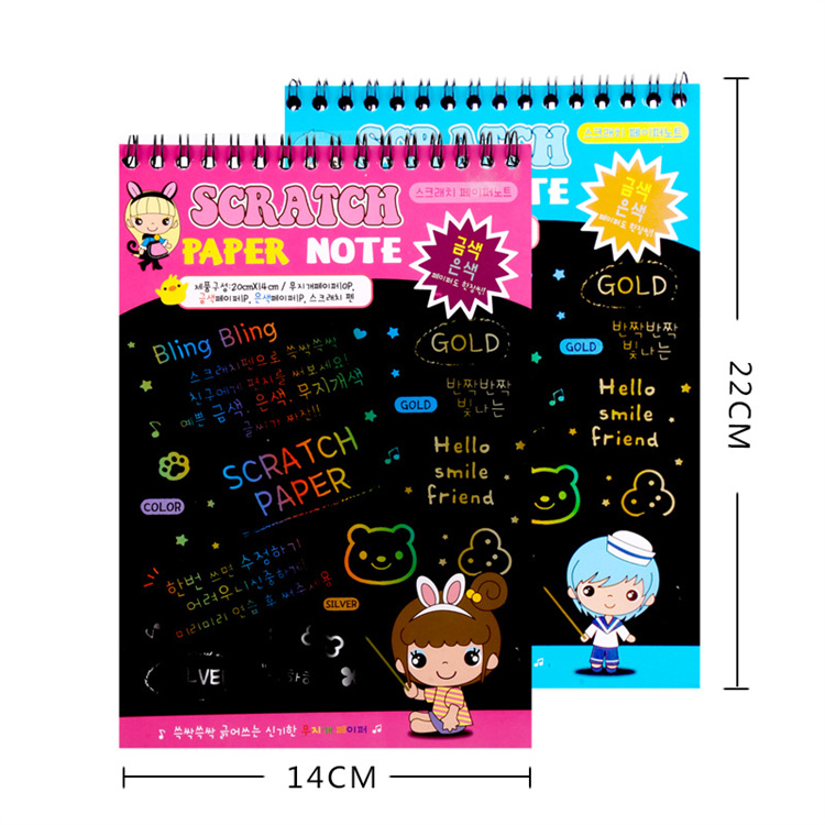 [3 Pakete]Preis Scratch Paper Note Kinder Mal bücher Magic Scratch Book Kinder Regenbogen Farbe Scratch Note Boo