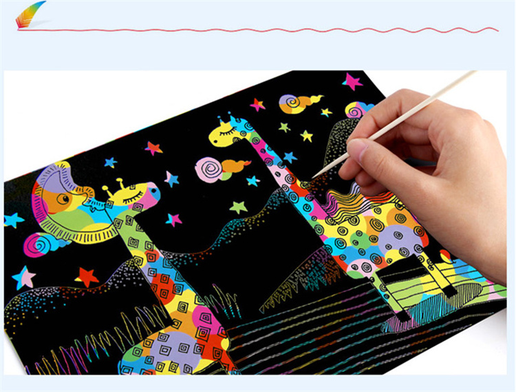 [3 Pakete]Preis Scratch Paper Note Kinder Mal bücher Magic Scratch Book Kinder Regenbogen Farbe Scratch Note Boo