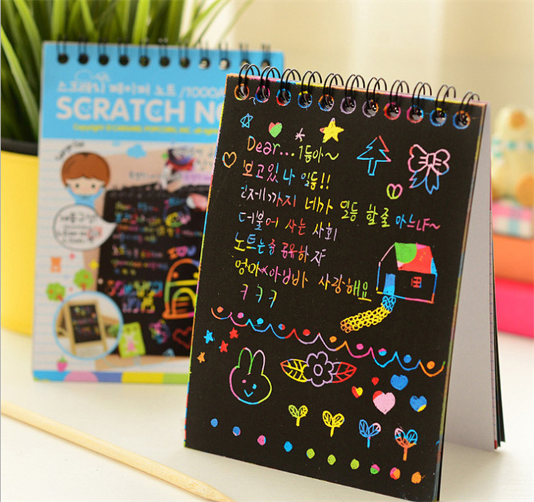 [3 Pakete]Preis Scratch Paper Note Kinder Mal bücher Magic Scratch Book Kinder Regenbogen Farbe Scratch Note Boo