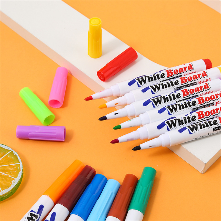 Multifunktions-Text marker Stift Magischer Wasser mal stift 12 Farben mit Keramik löffel