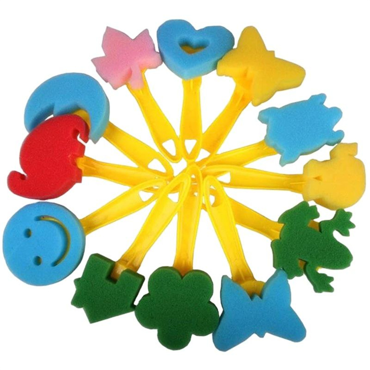 30PCS Kinder Graffiti Werkzeug Roller Schwamm Pinsel Malerei Kind DIY Siegel der Vorschule Kunst liefert Doodle Drawing intelligentes Spielzeug