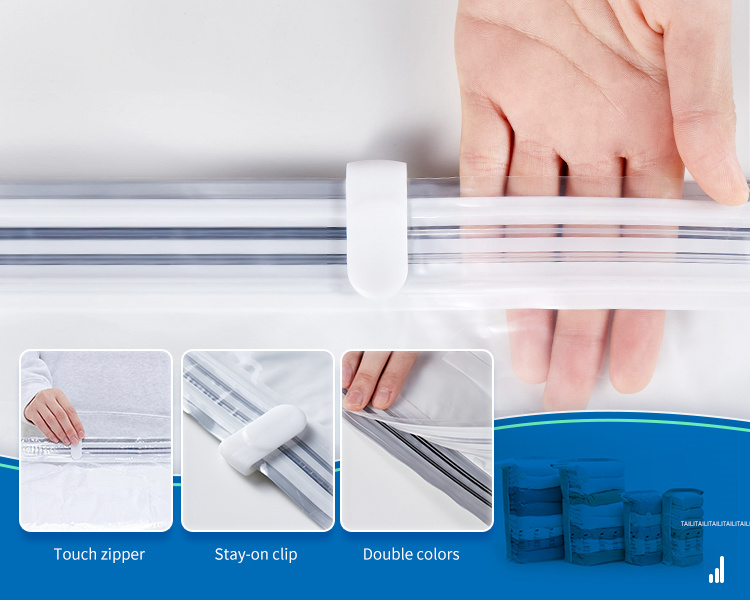 Kleidung und Quilt Transparente Vakuum-Aufbewahrung beutel für Kleidung Kleider schrank Platzsparende Kleidung Vakuum-Aufbewahrung beutel mit Pumpe