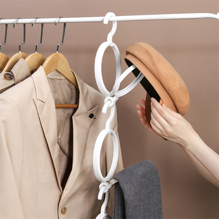 [4 Pakete]Klapp Haken Rack Für Schrank und Hüte | Tür & Wand Hut Verriegelung Organizer für Baseball Hüte, Handtuch, schal Closet