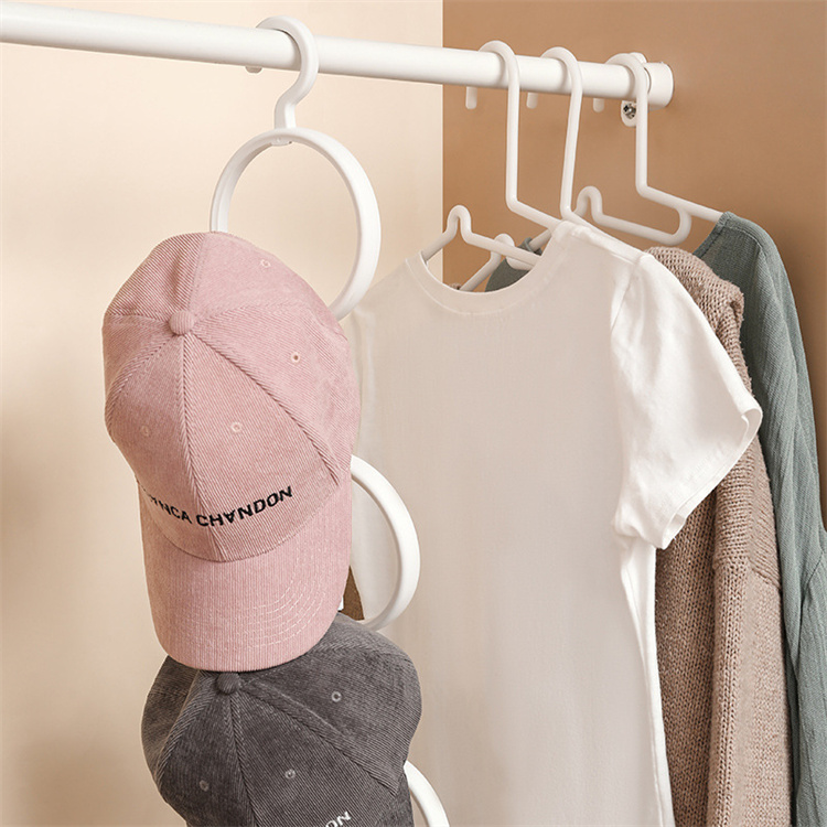 [4 Pakete]Klapp Haken Rack Für Schrank und Hüte | Tür & Wand Hut Verriegelung Organizer für Baseball Hüte, Handtuch, schal Closet