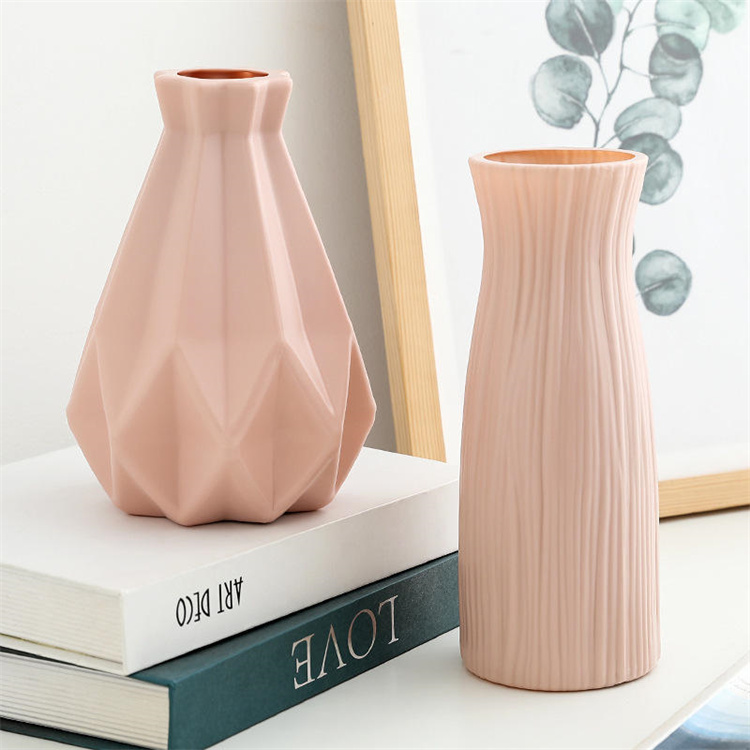 Neuankömmling Nordische Art Große Kunststoff-Blumenvase Kunststoff-Pflanzen vasen Hochwertige moderne Vase