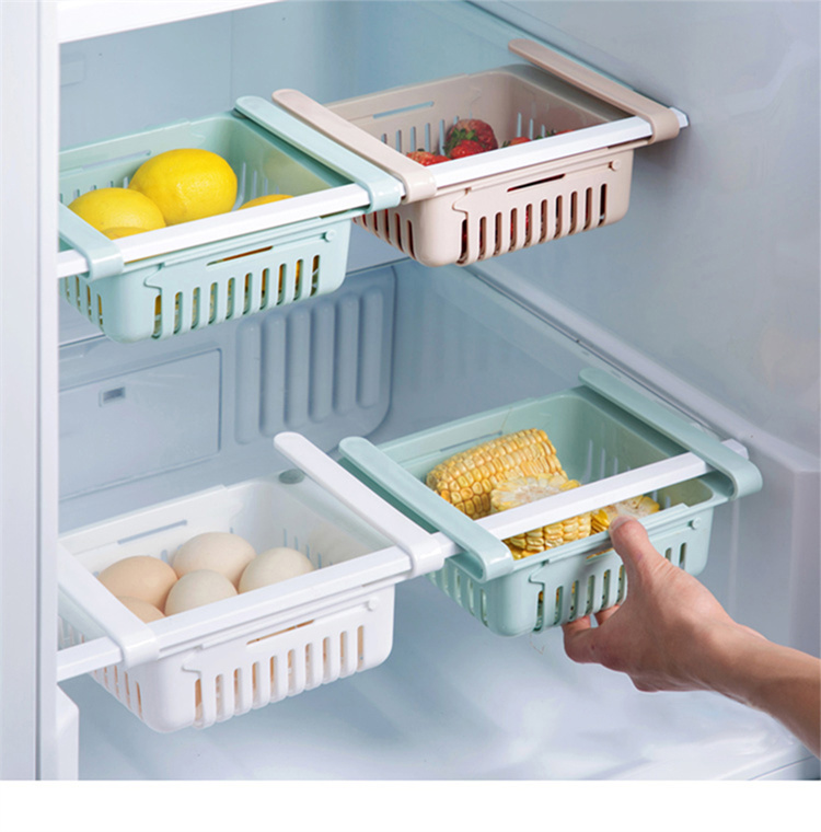 [5 Pakete] einziehbarer Kühlschrank frische Aufbewahrungsbox