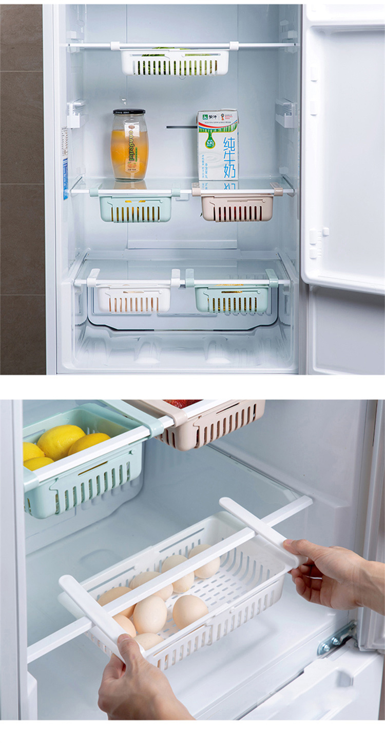 [5 Pakete] einziehbarer Kühlschrank frische Aufbewahrungsbox